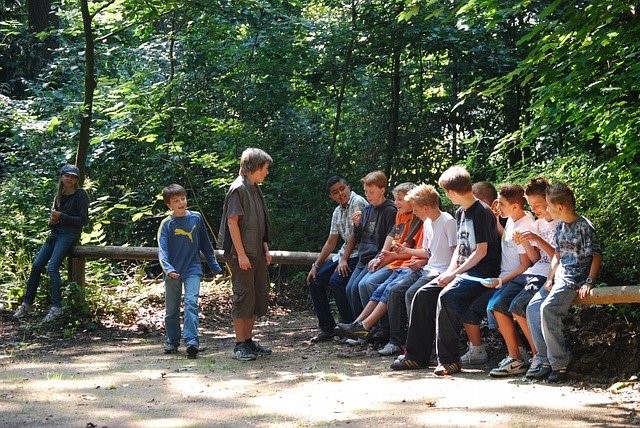 Youth in a park